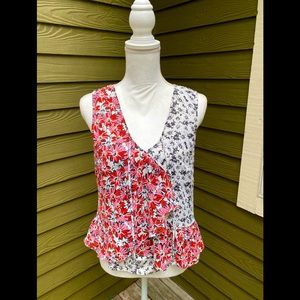 🌹Cabi Layered Floral Blouse